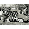 This is a picture of two sororities trying to set a record by jamming 27 women into a Renault the picture was taken in Sioux City IA around 1958.