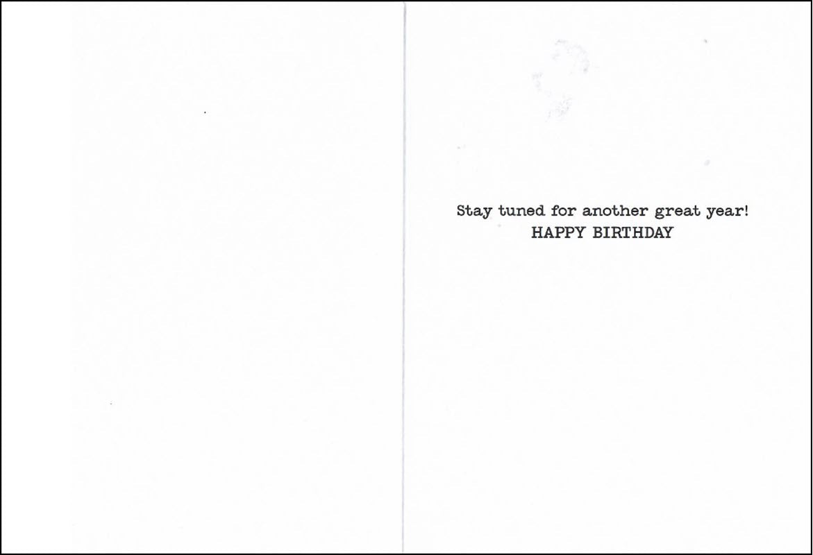 Ahead of his Time - Birthday Card