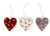 Felted Heart with Stars Hanging Ornament