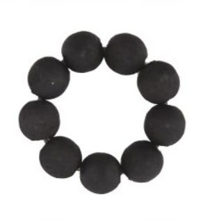 Beaded Candle Hugger - Black