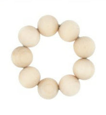  Beads Napkin/Candle Hugger - Natural with 1" Inner Opening