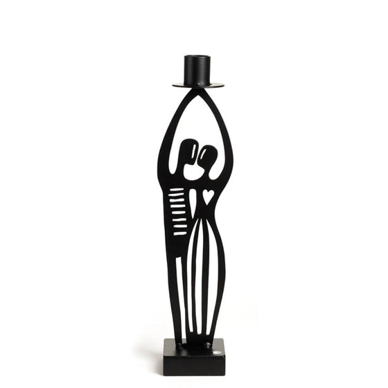 Bengt & Lotta "The Kiss" Black Iron Candle Holder