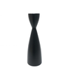 Swedish Wood Candle Holders - Black