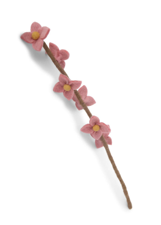 Felted Wool Flowers on Stalk