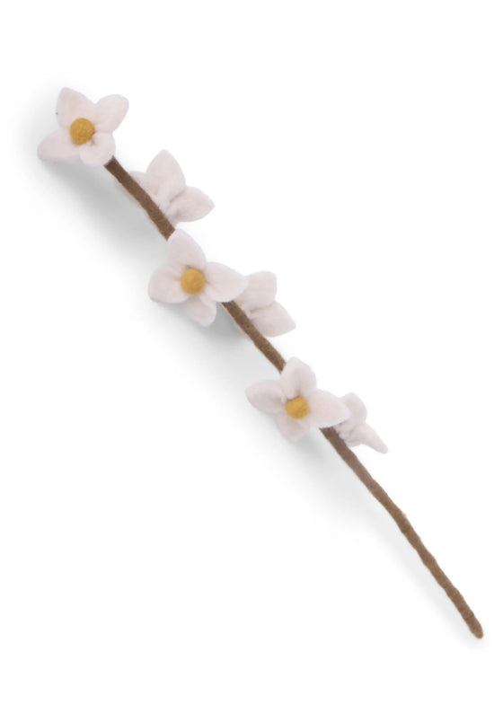 Felted Wool Flowers on Stalk