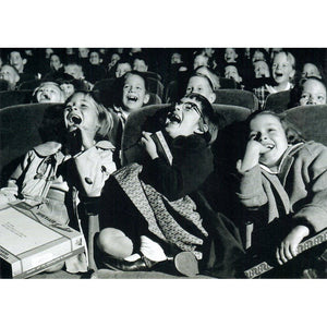 Children Laughing at Movies - Birthday Card
