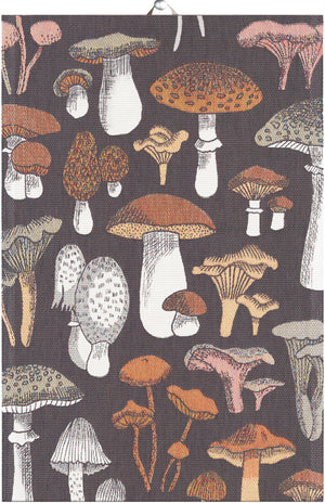 Mushroom Print Kitchen Towel