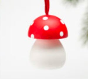 Swedish Lucky Mushroom Wood Hanging Decor