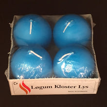  Danish, Ball Candles from the HYGGE Collection - Turquoise 2.5"