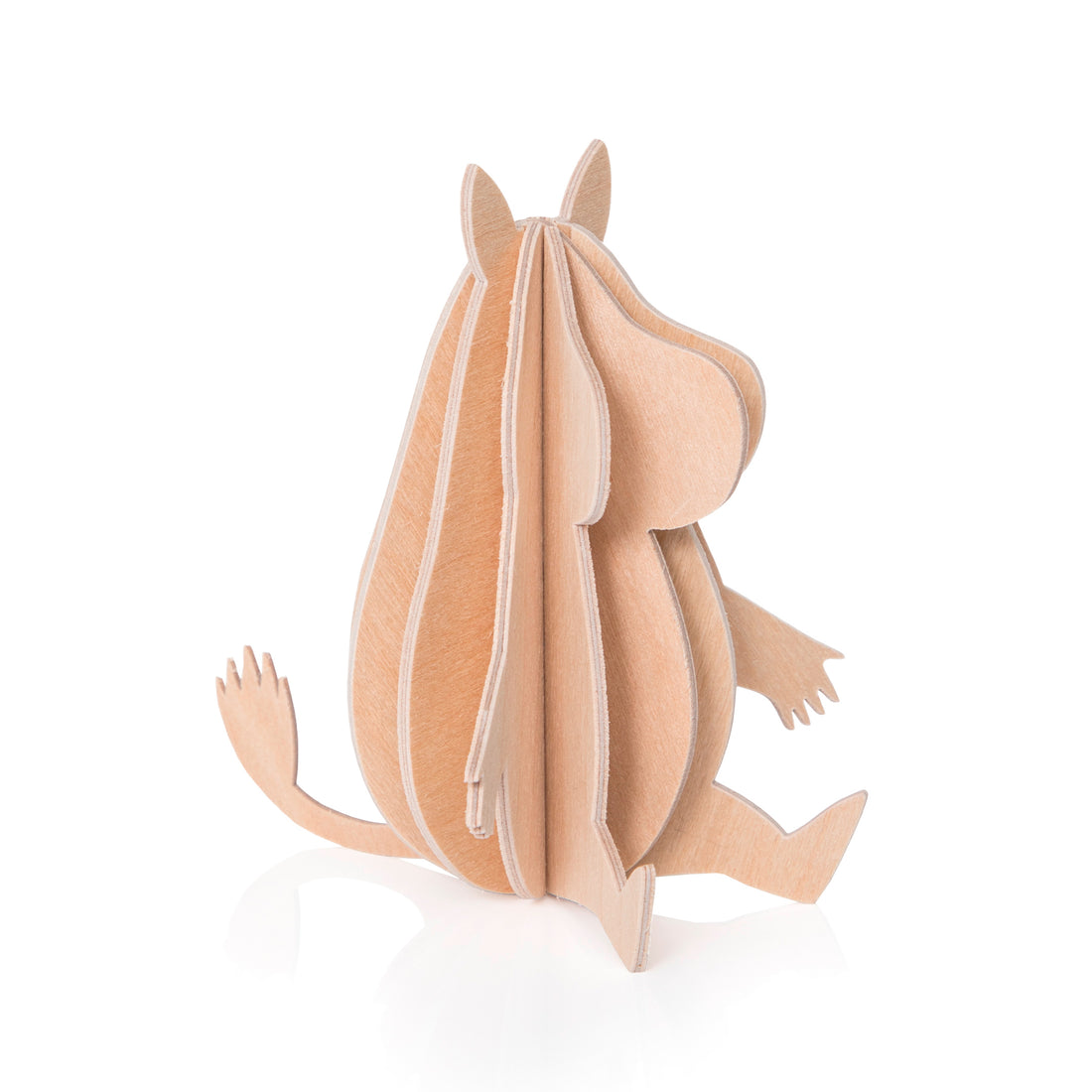  Moomintroll by Lovi is a woodland 3D puzzle, assembled, it is 3 1/2”.  Moomintroll is the first character from the Moomin book series written by Finnish author Tove Jansson in the 1940’s and 1950’s. 